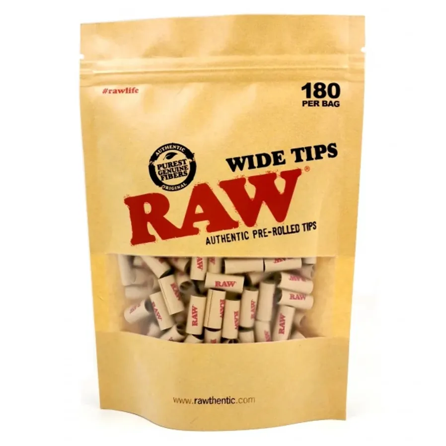 RAW  Wide Tips 180 Pack